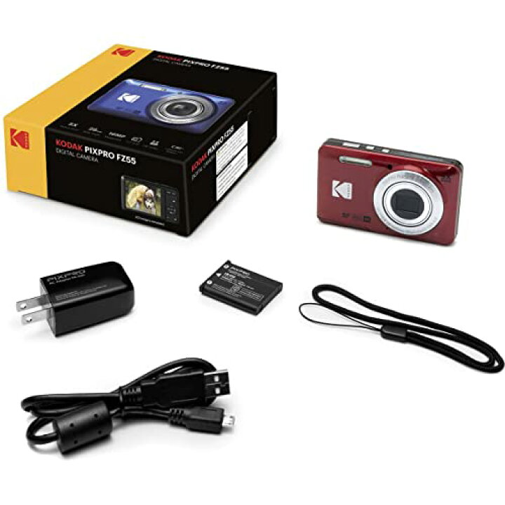 楽天市場】KODAK (コダック) PIXPRO 使いやすい ズーム FZ55-RD 16MP 