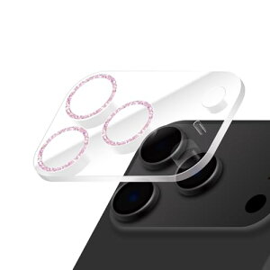 LEPLUS �����Y�ی�K���X�t�B�����uSPARKLE LENS GLASS�v iPhone 17 Pro�Ή� �݊��� �S�ʕی� �s���N ��������