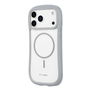 LEPLUS iPhone 17 Pro Max�Ή� �Ϗ��E�ϏՌ��n�C�u���b�h�P�[�X �uViAMO mag�v ���C�g�O���[ LN-IL2 ��������