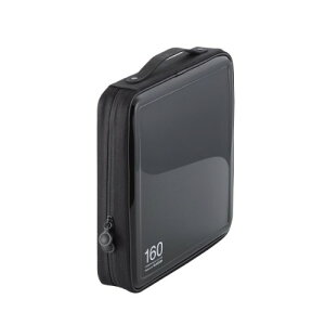 �G���R�� DVD CD�P�[�X �Z�~�n�[�h �t�@�X�i�[�t 160�����[ �u���b�N CCD-H160BK ��������