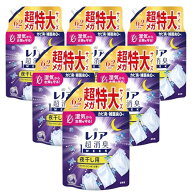 レノア 超消臭1WEEK 柔軟剤 夜干し用 アクアナイトシャボンの香り 詰め替え 1900mLx6袋 [大容量] [ケース…