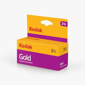 Kodak �J���[�l�K�t�B���� GOLD 200 35mm 24���B 3�{�Z�b�g 6033971 ��������