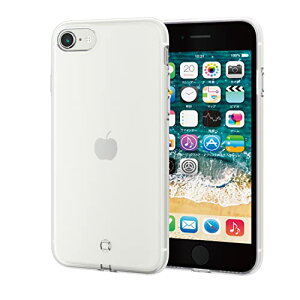�G���R�� iPhone SE (��2����/��3����) / 8 / 7 �p �P�[�X �\�t�g �ɂݐ݌v �N���A PM-A22SUCTCR ��������