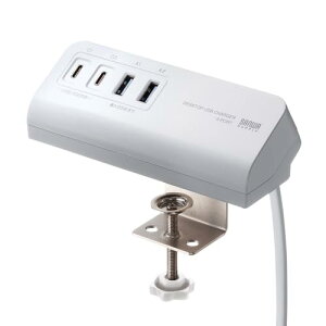 �T�����T�v���C USB PD 65W �N�����v�� USB�[�d�� (Type-C×2�{USB A×2 �v4�|�[�g) PPS�Ή� �f�X�N�Œ� ��������