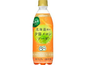北海道搾り 夕張メロンソーダ500ml×24本 送料無料