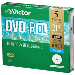 �r�N�^�[ Victor 1��^��p DVD-R DL CPRM 215�� 5�� �Ж�2�w 2-8�{�� VHR21HP5J1 ��������