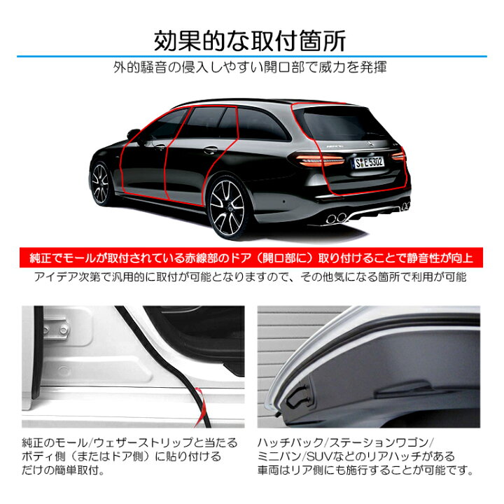 楽天市場】ムーヴラテ L550S/L560S B型ウェザーストリップ 5m巻 車用 