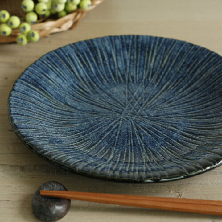 楽天市場】【花紺】 大皿 （25cm）※アウトレット品 / 和食器 おしゃれ  