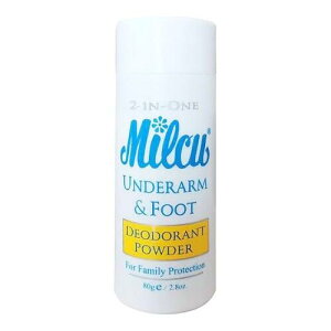 ミルキュー 2-IN-ONE アンダーアーム&フット デオドラントパウダー 80g|Milcu 2 - IN - ONE UNDERARM & FOOT DEODORANT POWDER