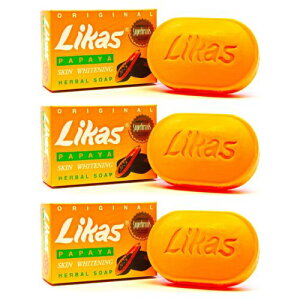 [lC] [pbN] Likas Papaya Soap JX ppC Ό SKIN WHITENING HERBL SOP 135g ×3Pcs JX ppC XLzCgjO n[o \[v