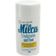 ミルキュー 2-IN-ONE アンダーアーム＆フット デオドラントパウダー 40g｜Milcu 2 - IN - ONE UNDERARM &…