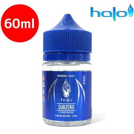 Sub Zero (サブゼロ) 60ml Halo(ヘイロー)強いメンソール + 甘さのあるミントの後味 電子タバコ ベイプ ヴェイプ VAPE リキッド 送料無料 E-liquid