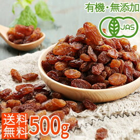 ＜有機JAS・油不使用・無添加＞オーガニックサルタナレーズン 500g ノンオイル・砂糖不使用 業務用
