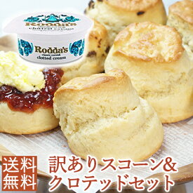 【訳あり福袋】Rodda's ロダスクロテッドクリームスコーン12個＆Roddasロダスクロテッドクリーム5個セット 濃厚しっとり極上スコーン