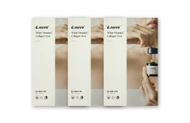 【正規品】d.nuvo エッセンシャルマスクパック 3枚 韓国コスメ 韓国化粧品 コラーゲン　ヒアルロン酸　ナイアシンアミド　アルギン酸　パラペンフリー　自然由来　ID.AZ　ヴィーガン