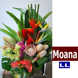 ハワイアンバスケットフラワーアレンジ　Hawaiian Basket Flower "Moana"LL