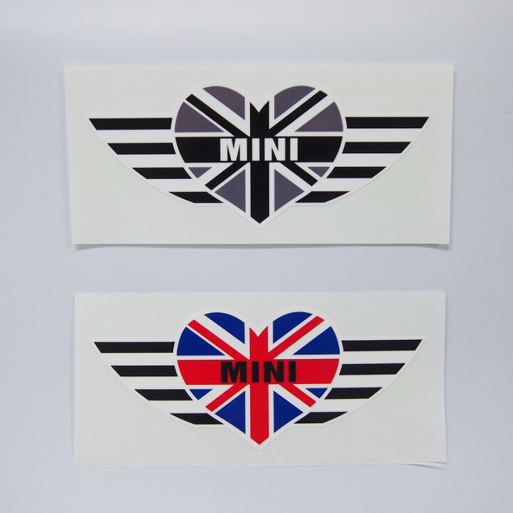 楽天市場 ミニクーパー ワンポイント ステッカー ユニオンジャック ハート 1枚 イギリス国旗 かわいい デカール 屋外対応 防水 Bmw Maniac Collection