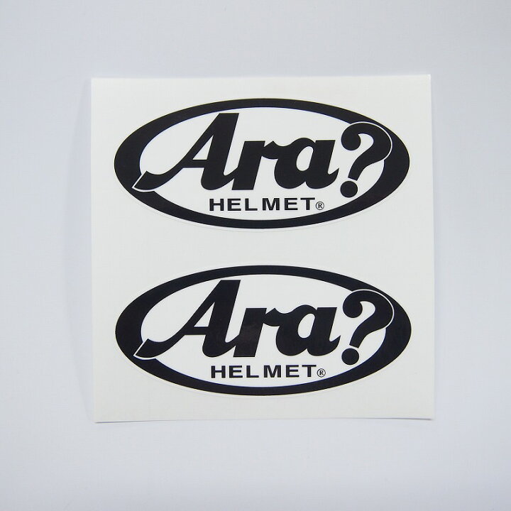 楽天市場 パロディ 面白ステッカー あれ Arai Ara 2枚セット 9cm 4cm アライ ヘルメット ワンポイント 汎用 防水 Uv加工 長期使用 Maniac Collection