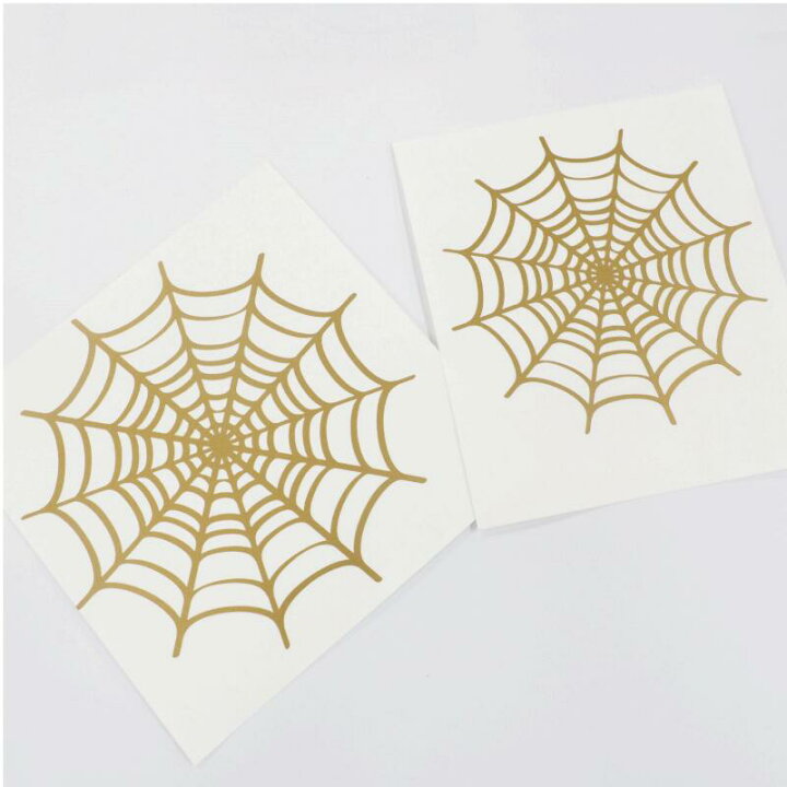 楽天市場 クモの巣カッティングステッカー 大小2枚セット 屋外汎用 Cobweb スパイダー ハロウィン ウォールステッカー 商品はシールのみ Maniac Collection