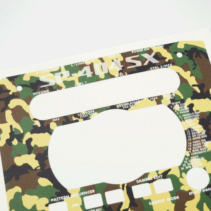 楽天市場】ローランド SP-404SX カスタムスキン 緑 迷彩 カモ 