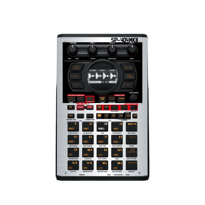 楽天市場】ローランド SP-404MK2 カスタムスキン 303風 ヘアライン 