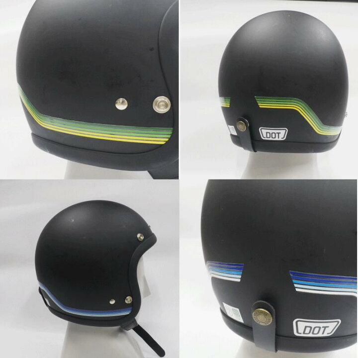 楽天市場 透明 ヘルメット 簡単 カスタムステッカー レトロライン ビンテージ ジェットヘルメット レインボー 初心者 汎用 防水 Uvカット加工 ラミネート付き Vintage Maniac Collection