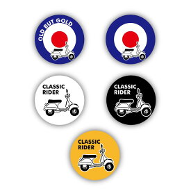 缶バッジ 44mm スクーター キャップ 帽子 バックパック リュック イラスト vespa lambretta シンボル scooter バイク オリジナル giorno CUB jog today ジョルノ カブ ジョグ 缶バッチ キャスケット Rabbit scooterist ことわざ 名言 ターゲット MOD