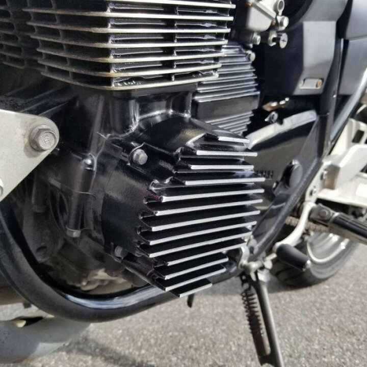 楽天市場】mc.maniac製 XJR400 XJR400R エンジンカバー 左右セット 黒  