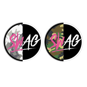 (Vo[) SWAG |CgXebJ[ Jt O[ O[ 5.5cm  camouflage XO HIPHOP USDM JDM oCN ^bN p\R X}[gtH m[gp\R iPad ی^ p STICKER h