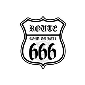 ROUTE666XebJ[ dl () 1 7cm ύXs oCN  AJ n[[ ėp |Cg DEVIL SATAN M^[ wbg h