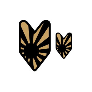 (�S�[���h) ���͏��S�҃}�[�N�X�e�b�J�[ �召2���Z�b�g ������ ���̊� VIP�J�[ �f�R�g�� ��񂿂� ��ʈ��S ���S�^�] ��t�}�[�N JDM�d�l �V�[�� �J�X�^�� �X�e�b�J�[�`���[�� �h�� �ϐ� UV�J�b