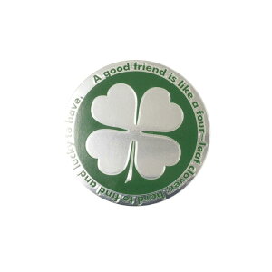 (ミラー)クローバー 名言シンボルステッカー 1枚 10cm 車 アメリカン かっこいい スクーター 原付 キャリーケース スーツケース ヘルメット ワンポイント ことわざ アメリカ雑貨 防水 ラミ