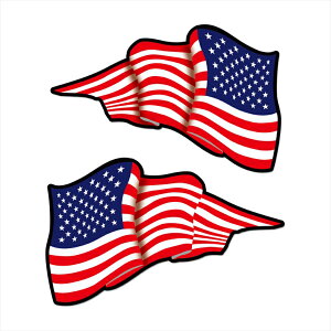 �i�}�b�g���~�j�A�����J�����X�e�b�J�[ ���E�Z�b�g 13cm ���O�Ή� ������ American USA �� �V�[�� �t���b�O �^���N �����|�C���g �J�X�^�}�C�Y �~���^���[ �o�C�N�J�X�^�� stars and stripes �}�b�g��