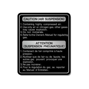 (マットミラー) フロントフォークコーションステッカー 1枚入り バイク 二輪 デカール ステッカー 屋外 コーション 注意書き フロント ラベル シール カスタム オリジナル caution attention warning