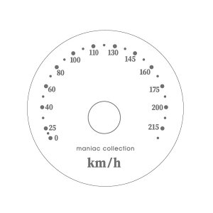 (透明)マイルメーター キロ変換ステッカー CB750FOUR CB750Kシリーズ 上貼り 輸入車 輸入バイク 逆輸入 キロメーター 変換 表示 切り替え HONDA ホンダ キロ マイル 速度 ドリーム four