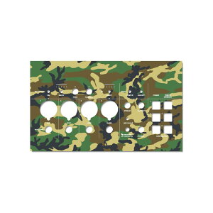 ローランド BRIDGECASTX 迷彩 着せ替え カスタムステッカー 1枚 デザイン カスタムスキン オーディオミキサー オーディオインターフェイス 音響機器 シール 配信 実況 サウンド ミックス オリジ