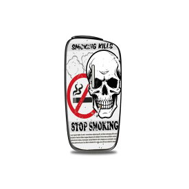プルームエックス アドバンスド カスタムスキン カスタムステッカー CIGARETTES SKULL スカル (ホワイト) 骸骨 ドクロ 両面 Ploom X ADVANCED 電子タバコ 喫煙グッズ 煙草 着せ替え スキンシール おしゃれ オリジナル デコレーション 自作