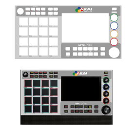 Akai Professional MPC LiveII専用 カスタムスキン カスタムステッカー（ゲーム機風）サンプラー 音響楽器 ※本体は別売り MPCLIVE2 アカイ レトロ スキンシール