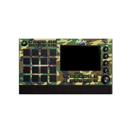 Akai Professional MPC LiveII専用 カスタムスキン カスタムステッカー 迷彩 カモフラ（グリーン/ブラック）サンプラー 音響楽器 ※本体は別売り MPCLIVE2 アカイ