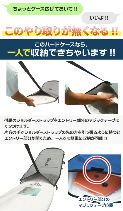 楽天市場】[錆びない・ジップレス] サーフボードケース レトロ  