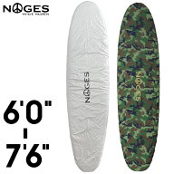 【日祝も発送】ファンボード用 デッキカバー NOGES ノージス 6’0”-7’6” ワックスガード サーフボード…