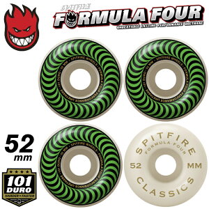 �y���j�������z�X�P�[�g�{�[�h�E�B�[�� SPITFIRE �X�s�b�g�t�@�C���[ F4 FORMULA FOUR CLASSIC - 101DURO 101A 52mm GREEN �t�H�[�~�����t�H�[ �N���V�b�N �O���[�� 4��1�Z�b�g �p�[�c �n�[�h �E�C�[�� �^�C��