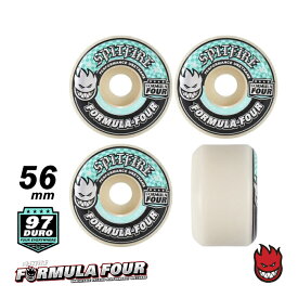 【日祝も発送】スケートボード ウィール スケボー SPITFIRE スピットファイヤー F4 FORMULA FOUR CONICAL FULL - 97DURO 97A 56mm MINT フォーミュラフォー コニカルフル ミント 4個1セット パーツ ハード ウイール タイヤ SK8