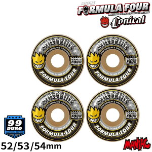 �y���j�������z�X�P�[�g�{�[�h �E�B�[�� �X�P�{�[ SPITFIRE �X�s�b�g�t�@�C���[ FORMULA FOUR (F4) CONICAL 99DURO 52mm 53mm 54mm 4��1�Z�b�g �C�G���[/�V���o�[ �t�H�[�~���[�t�H�[ �R�j�J�� �p�[�c �^�C�� 