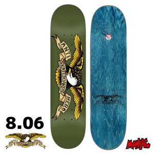 XP{[ fbL Pi XP[g{[h A^C A`q[[ A^Cq[[ ANTIHERO CLASSIC EAGLE 8.06 SK8 SKATEBOARD  Xg[g p[N gbN lp 8D06C`