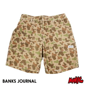 【4/25限定★抽選で最大100%PTバック】 BANKS JOURNAL ハーフパンツ ショーツ バンクスジャーナル バンクス メンズ WS0157-241 BIG BEAR CAMO コットン ワンマイルウェア ボトムス ハーパン 半パン 半ズボン 男性用