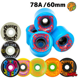 �y���j�������zOJ WHEEL �I�[�W�F�[ �E�B�[�� SUPER JUICE �X�[�p�[�W���[�X 4��1�Z�b�g 60mm 78a �^�C�� �X�P�{�[ �X�P�[�g�{�[�h �p�[�c