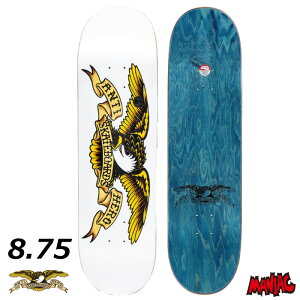 XP{[ fbL Pi XP[g{[h A^C A`q[[ A^Cq[[ ANTIHERO CLASSIC EAGLE 8.75 WHITE SK8 SKATEBOARD  Xg[g p[N gbN lp 8.75C`