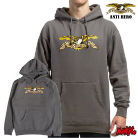 【日祝も発送】ANTIHERO アンチヒーロー アンタイヒーロー メンズ パーカー BASIC EAGLE HOODIE スケーター メンズ トップス トレーナー スウェット プルオーバー フード スケートブランド 男性用 スケボー スケートボードブランド