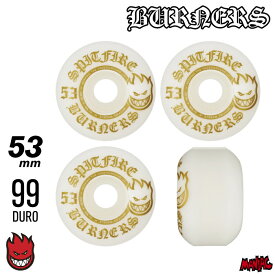 【日祝も発送】スケートボードウィール SPITFIRE スピットファイアー BURNERS - 99DURO 99A 53mm BIGHEAD SHAPE バーナーズ ビッグヘッドシェイプ 4個1セット スピットファイヤー パーツ ハード ウイール タイヤ